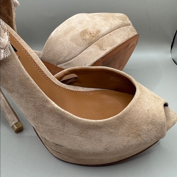 Zara Suede Platform Heels - Picture 3 of 7